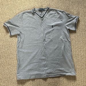 Gray and navy Ralph Lauren t shirt
